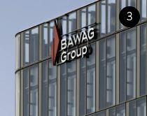 BAWAG Group Logo auf Gebäude